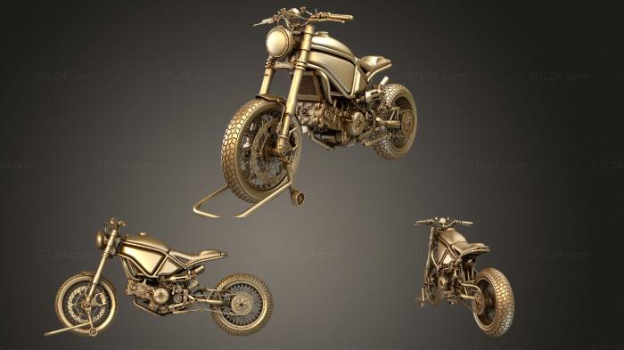 Автомобили и транспорт (Мотоцикл Ducati, CARS_1348) 3D модель для ЧПУ станка